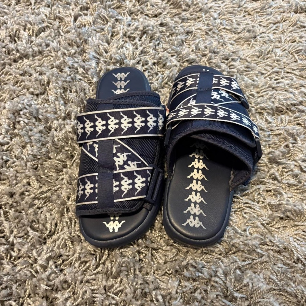 Kappa Blue and White Sandals Sporty Comfort